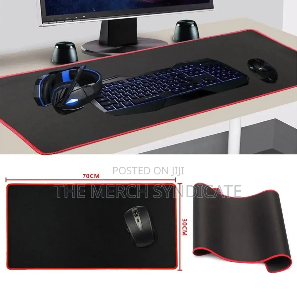 Large 70x30cm Anti-slip Gaming Keyboard Mouse Mat / Pad