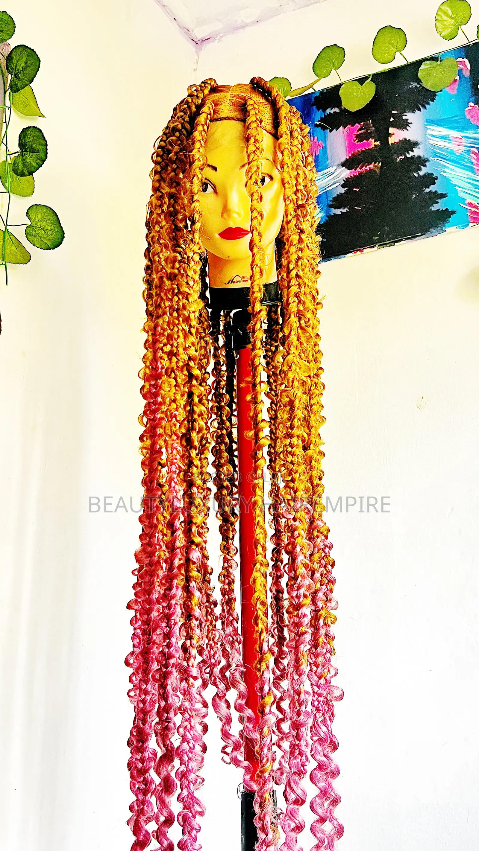 40” Full Lace Braided Butterfly Locs