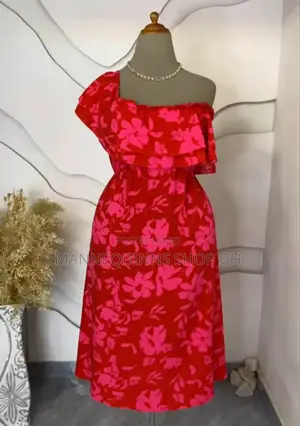 Red Classy Long Shein Dresses Available