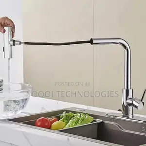 Quality Chrome Kitchen Waterfall Pull Out Faucet/Tap Mixer ( Hot/Cold)