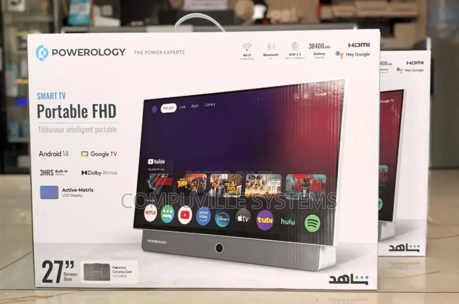 27inchs Smart Portable FHD Google Tv