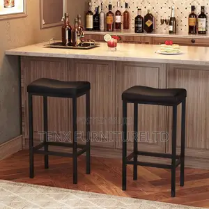 Bar Stool (Leather) and Metal