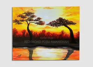 Sunset Acrylic Painting