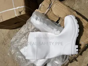 White Pvc Safety Boot