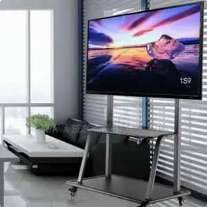 Delightful Movable Tv Stand 32-75 Inches With Wheels and Locks