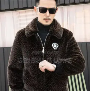 Faux Fur Wave Pattern Jacket