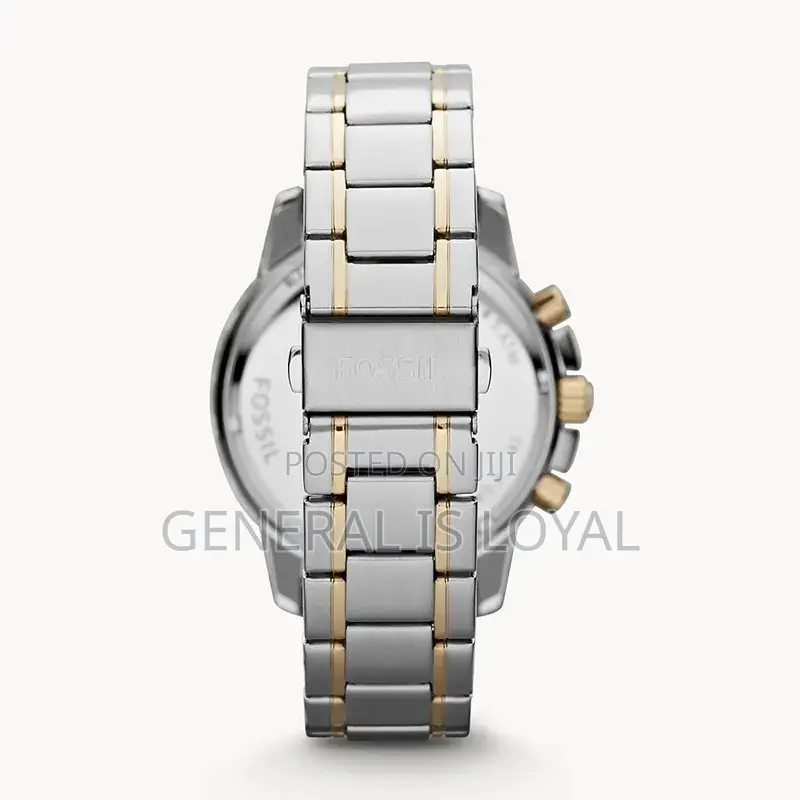 Fossil Dean Chronograph Watch Two Tone Stainless Steel Watch