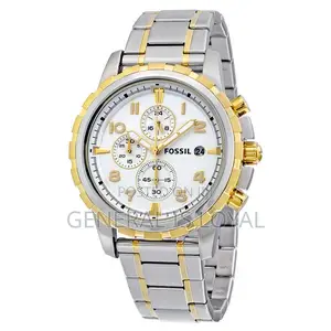 Fossil Dean Chronograph Watch Two Tone Stainless Steel Watch