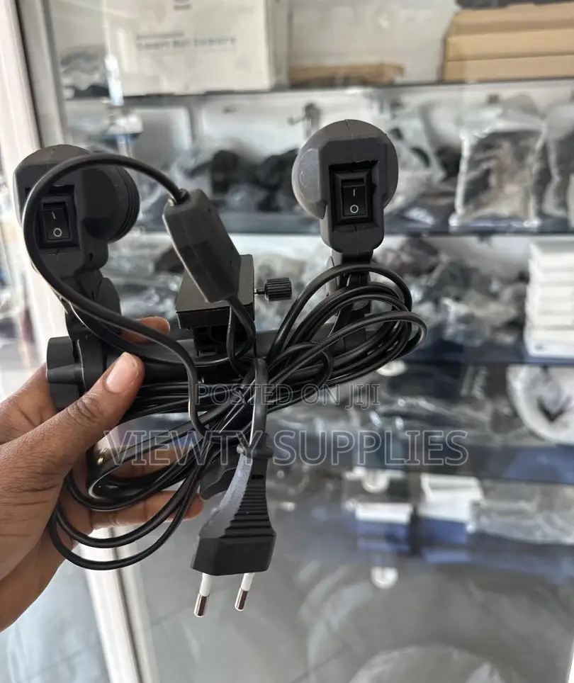 E27 Double Light Socket With Swivel Mount for Photography Studio