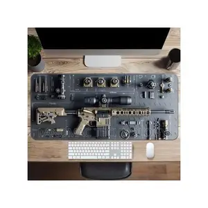 Gaming Gun Parts Assembly Large Mouse Pad Xxl Desk Mat