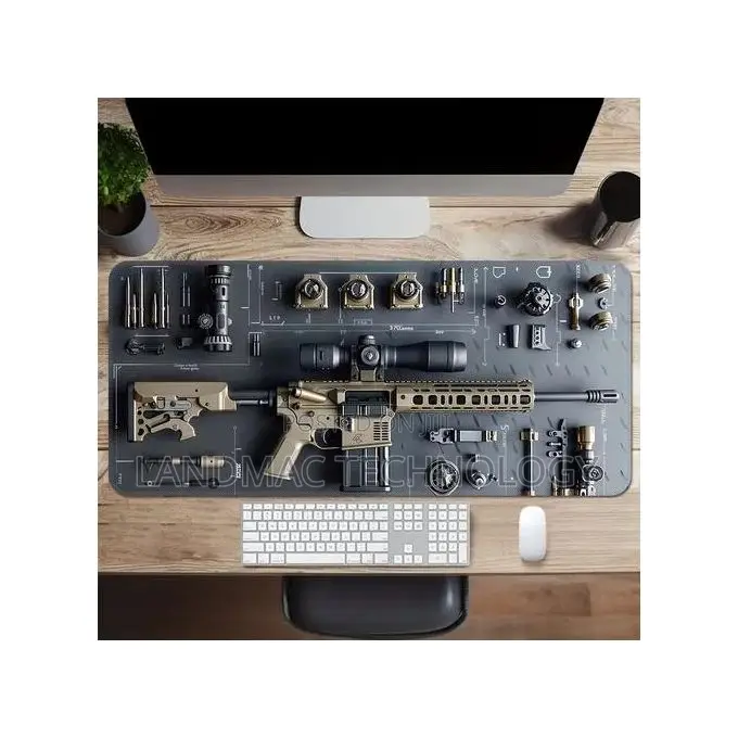 Gaming Gun Parts Assembly Large Mouse Pad Xxl Desk Mat