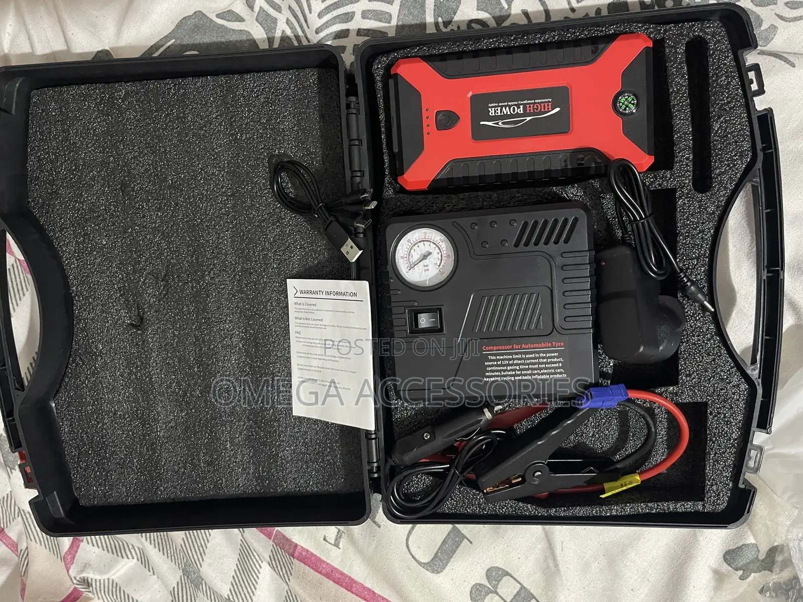 Car Battery Jumper and Tire Pump