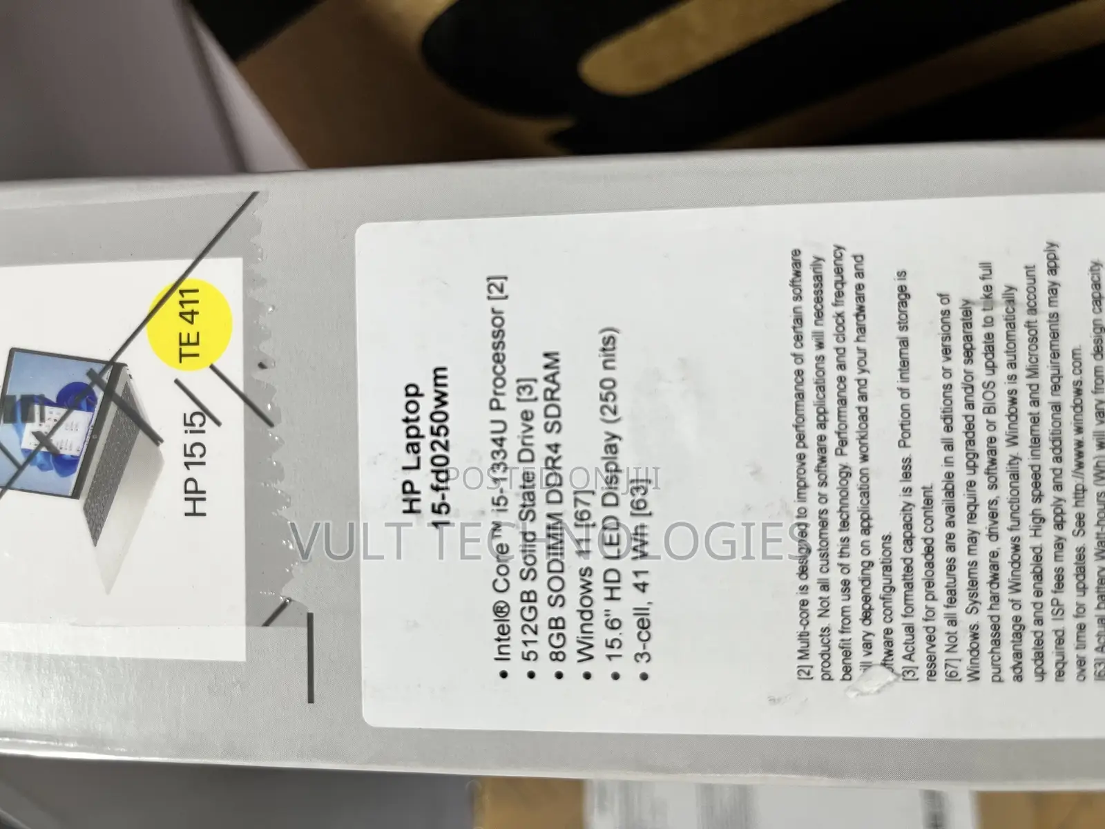 New Laptop HP 15 8GB Intel Core i5 SSD 512GB