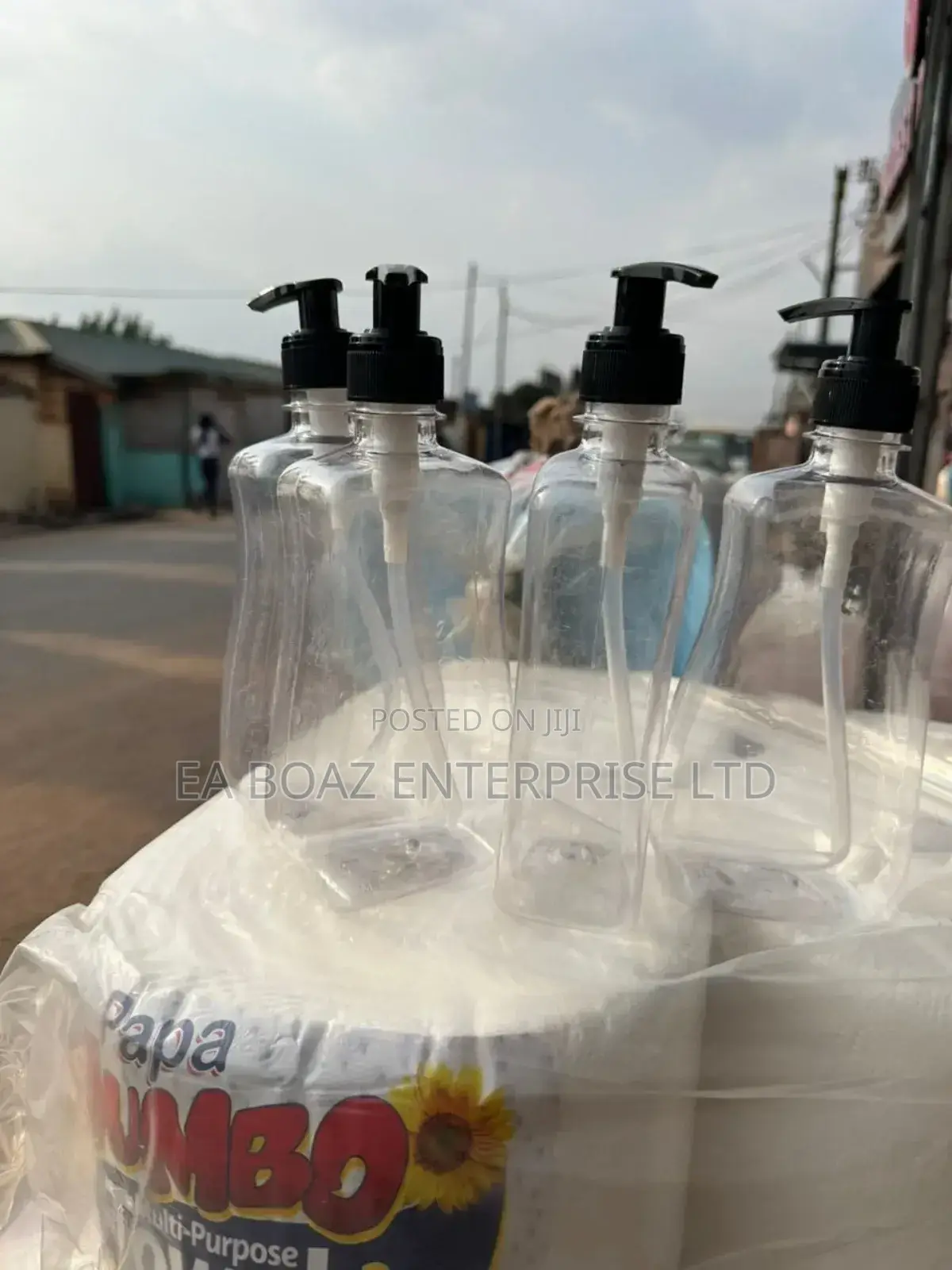 Transparent Pet Hand Wash Plastic Bottles 500ml 50 Pieces
