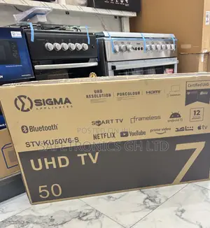 Ultra Modern Led Uhd Smart Sigma 50” (Sig-Ku50v6-S) Electric Tv