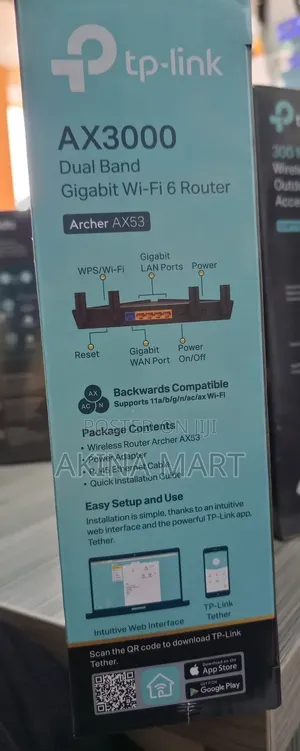 Ax3000 Dual Band Gigabit Wi-Fi 6 Router Archer Ax53