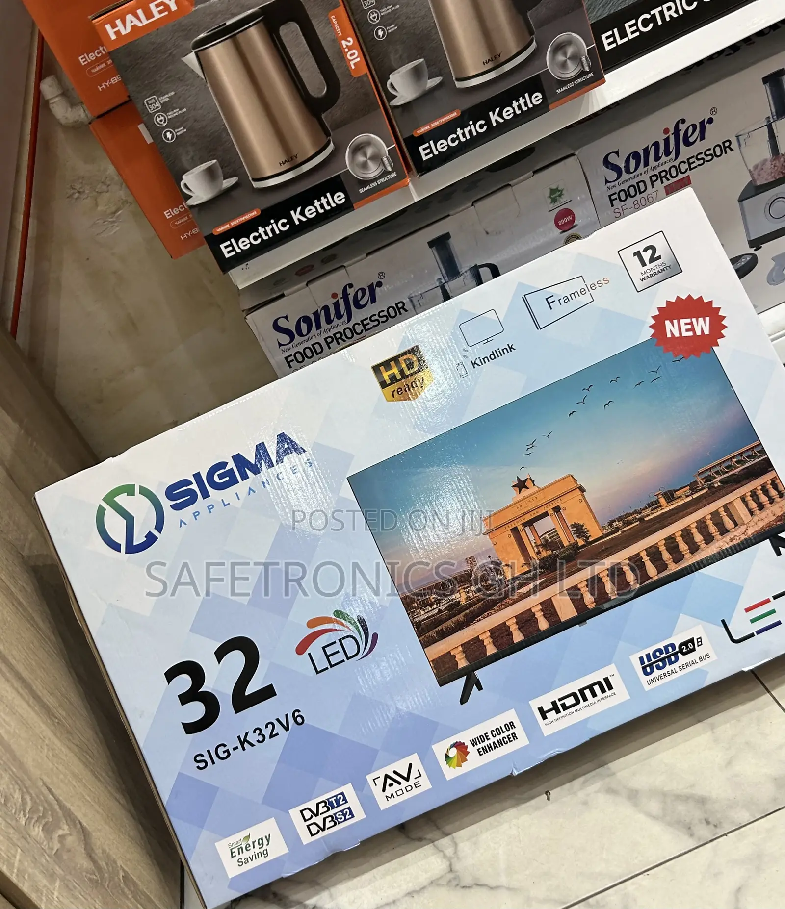Authentic Sigma 32” (Sig-K32v6) Led Full Hd Clear Tv