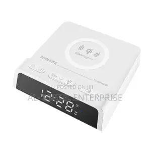 Promate Wireless Charging Station With Clock
