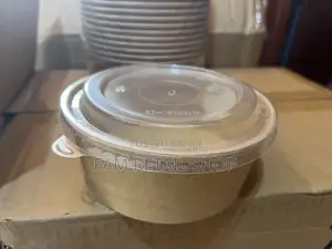 Kraft Paper Bowl + Lid(3 Sizes Available!) for Salad, Noodle, Rice Etc