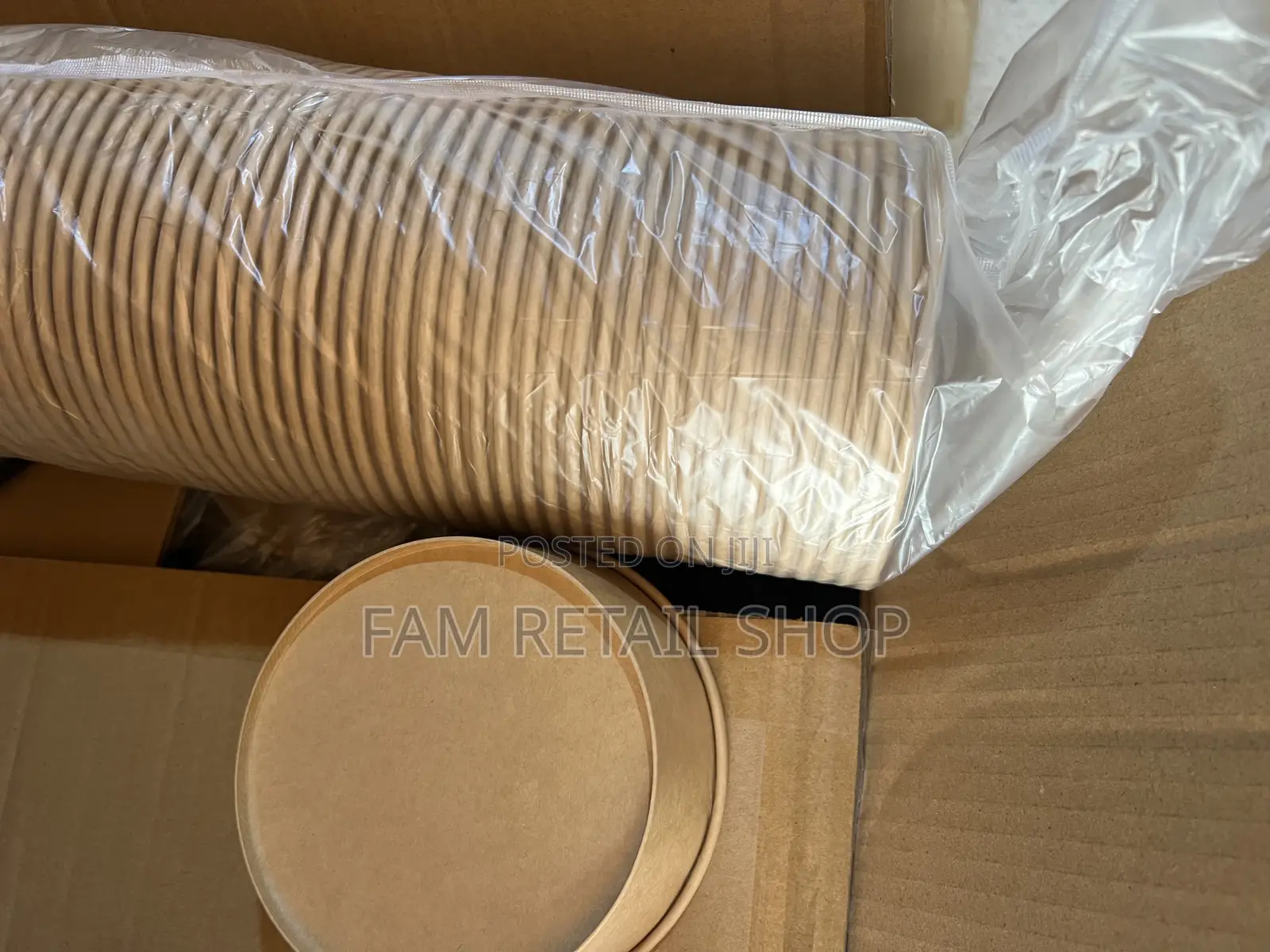 Kraft Paper Bowl + Lid(3 Sizes Available!) for Salad, Noodle, Rice Etc