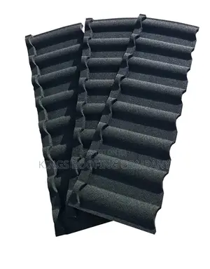 Three Black Milano Euro Roofing Tiles