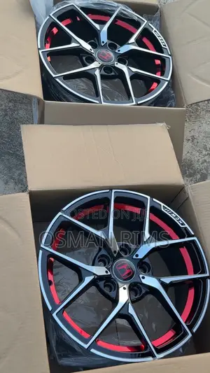 Honda Alloy Rims Red and Black