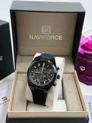 Naviforce Nf8080 Men's Chronograph Quartz Rubber / Silicone Watch.