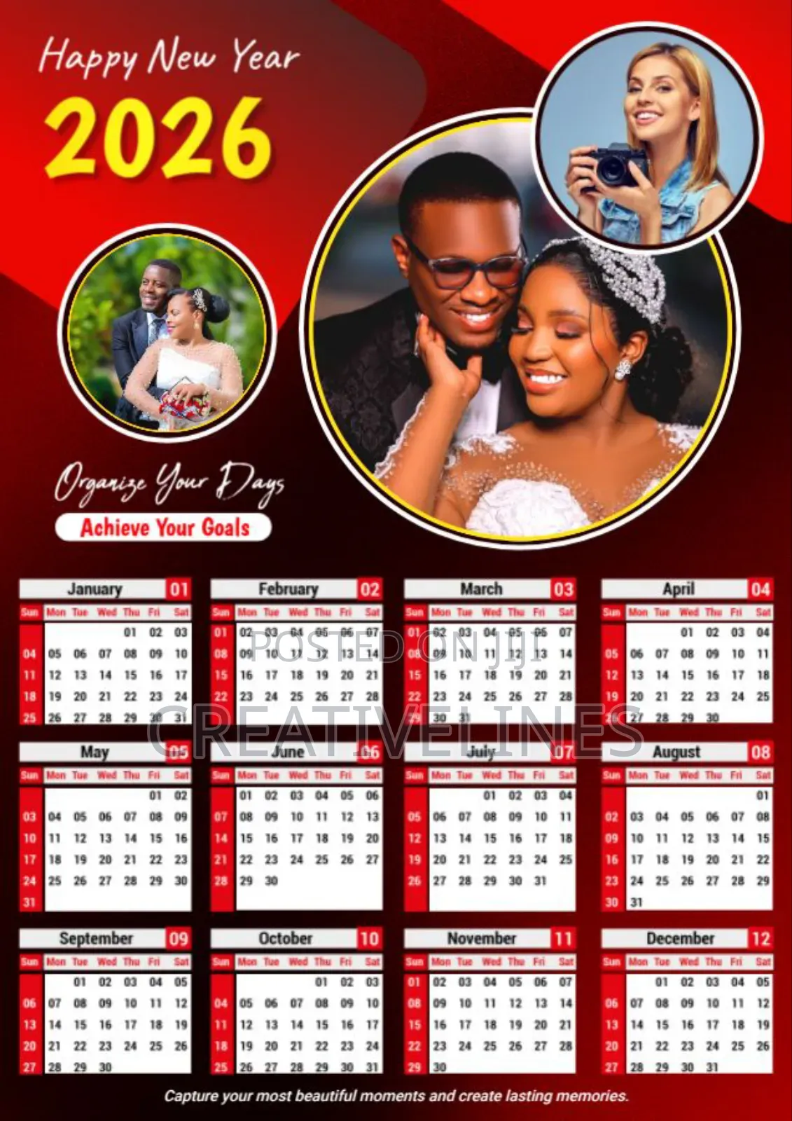 Customised 2026 Calendar