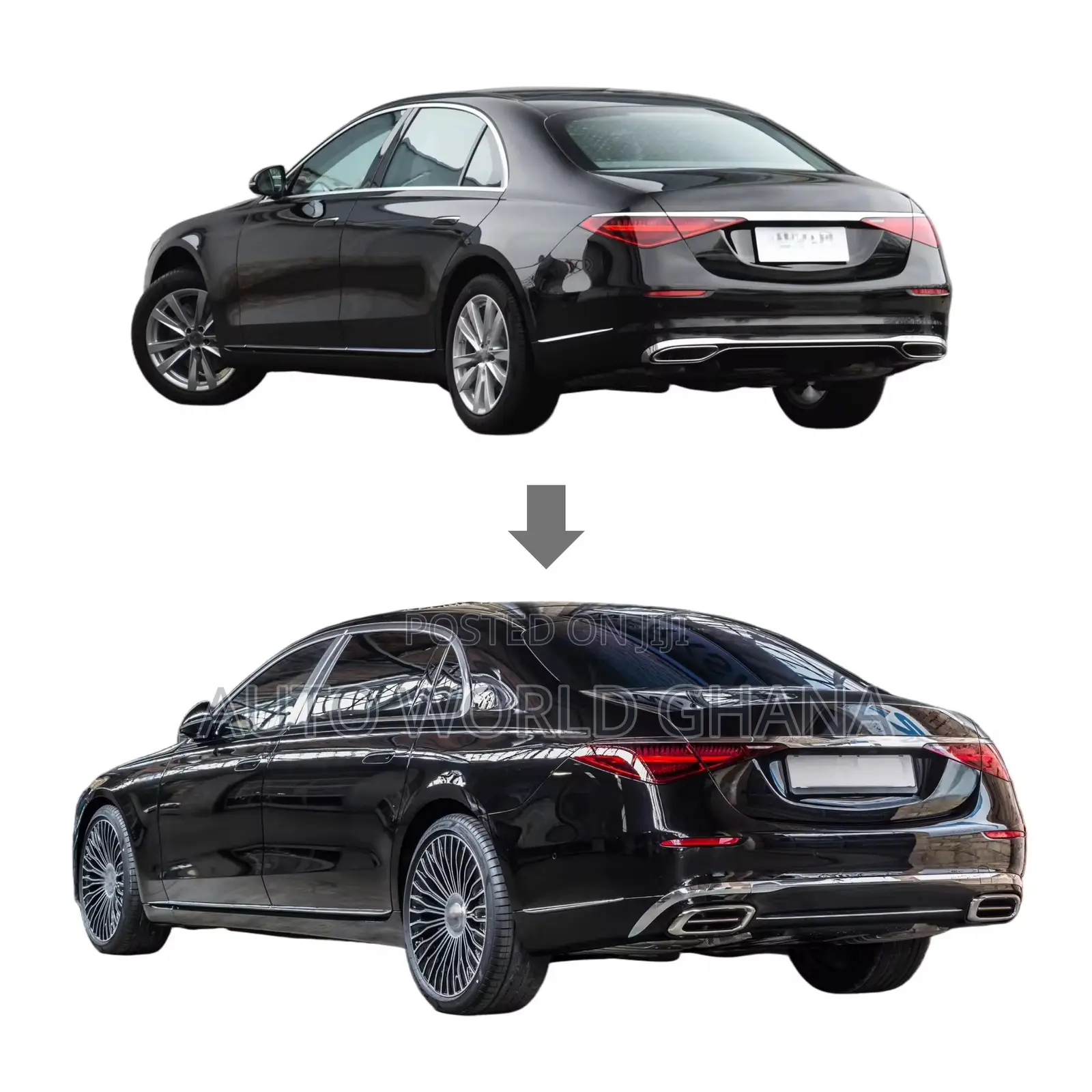 Mercedes-Benz W223 2021 2024 S Class Upgrade Kit to Maybach