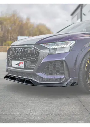 Audi Q8 S Line  Base Line Carbon Front Bumper Lower Lip 2019-2023