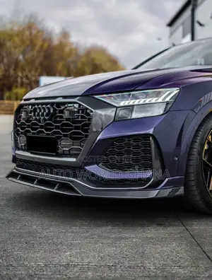Audi Q8 S Line  Base Line Carbon Front Bumper Lower Lip 2019-2023