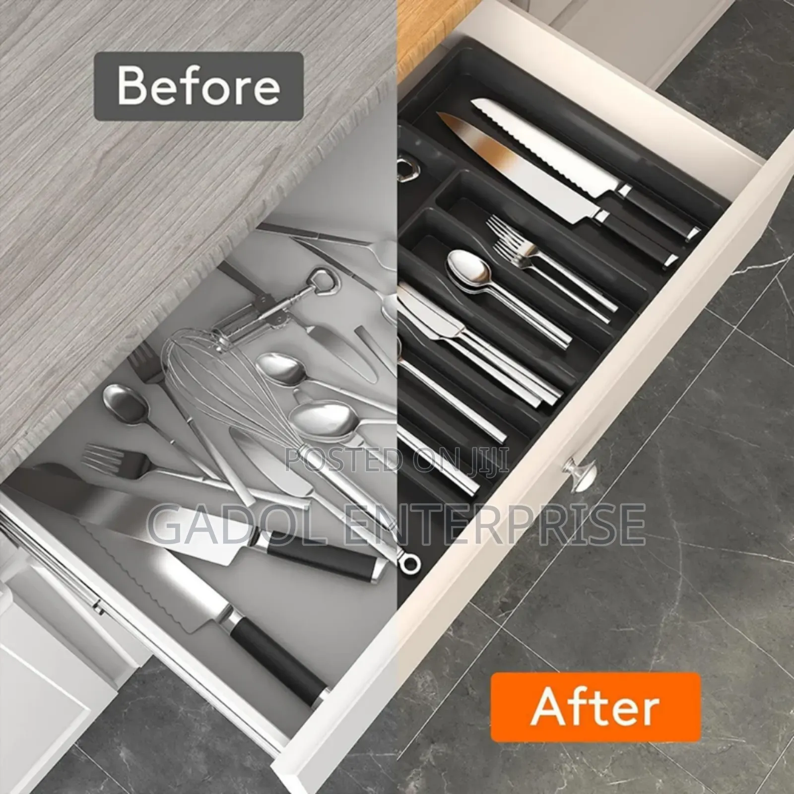 Kitchen Drawer Cutlery Organizer Expandable