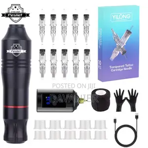 Professional Wireless Tattoo Machine Set