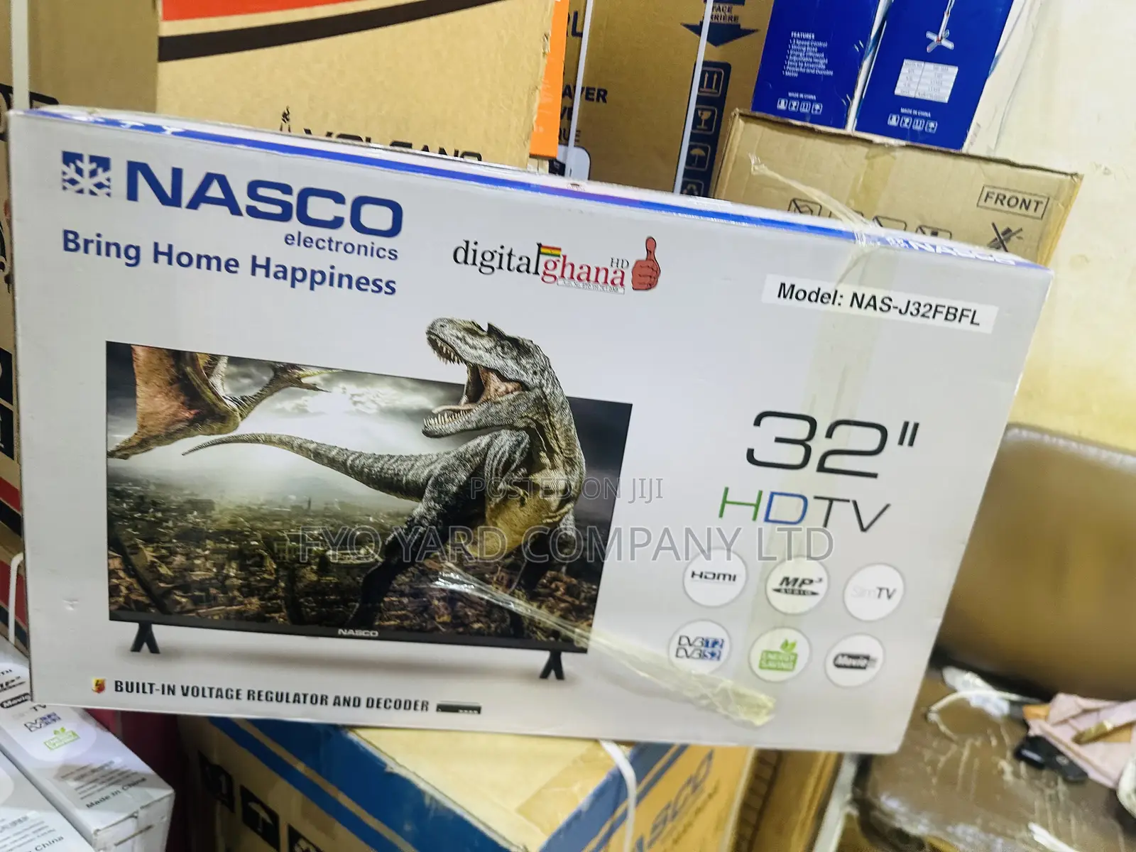 Home Entertainment With Nasco FHD 32 Inch Satellite and Digital Tv