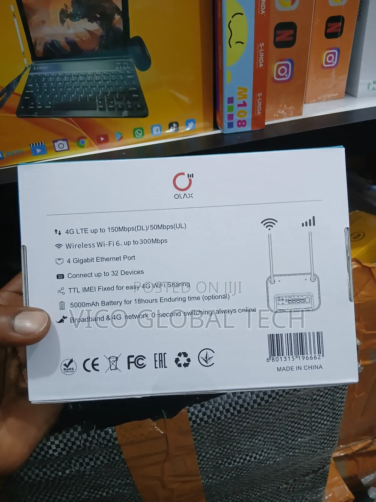 Olax 4g Ax8 Pro Sim Router