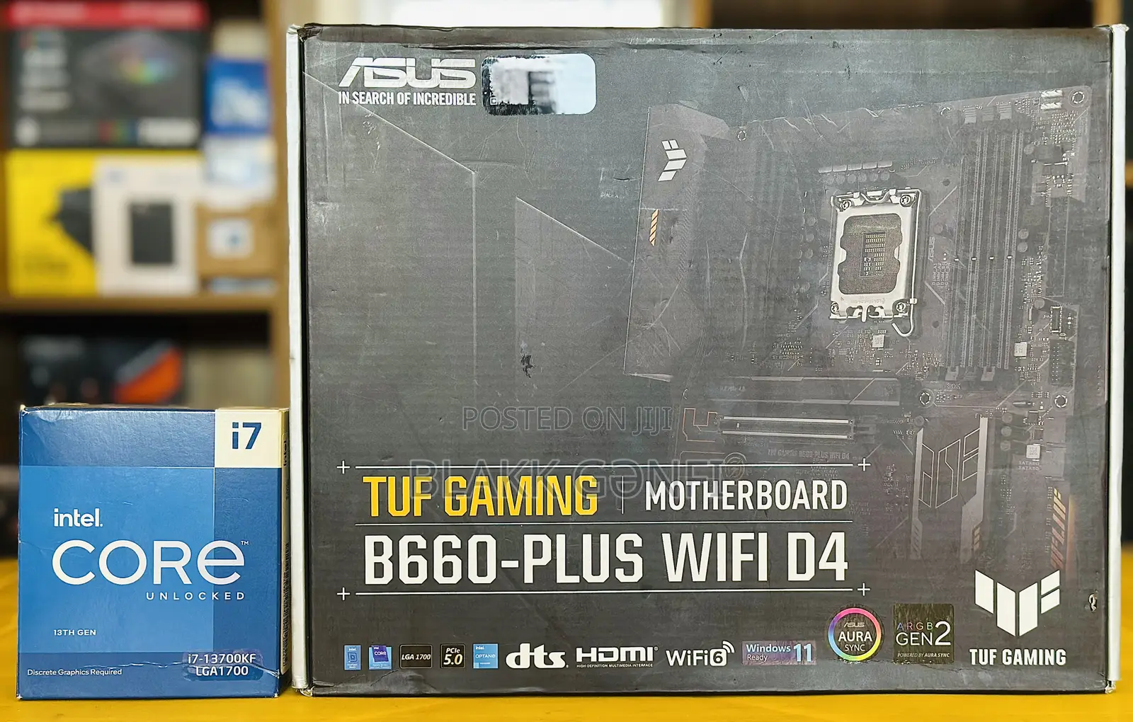 I7-13700kf 13th Gen Cpu + Asus Tuf B660 Wifi Board