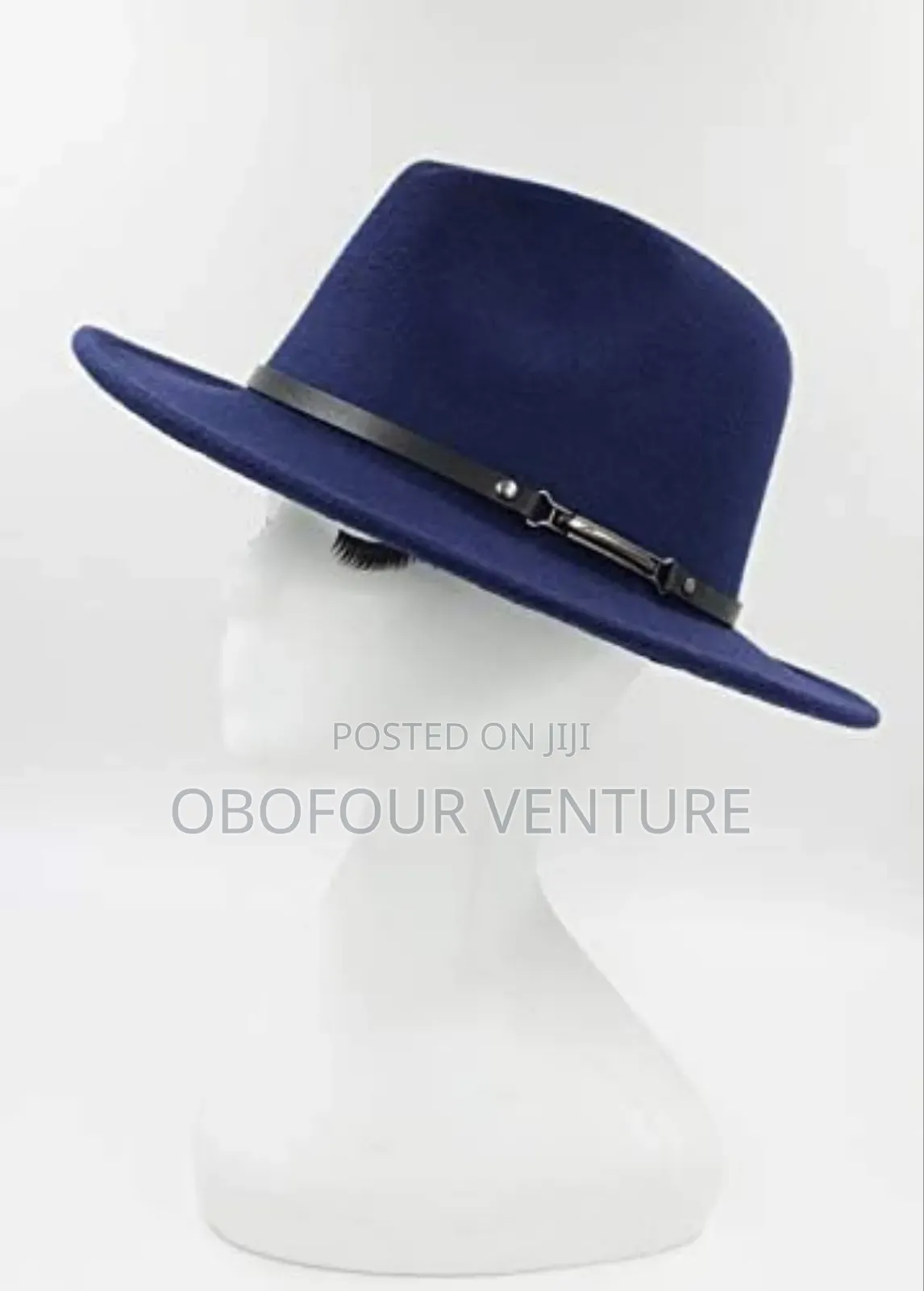 Angel Apparel! Navy Blue  Fedora Hat for All Occasions PPPLLLWWW