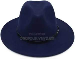 Angel Apparel! Navy Blue  Fedora Hat for All Occasions PPPLLLWWW