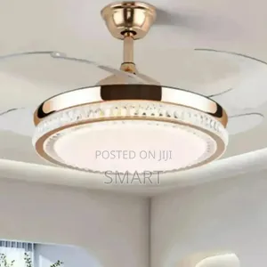 Simple Morden Executive Retractable Led Ceiling Fanlight