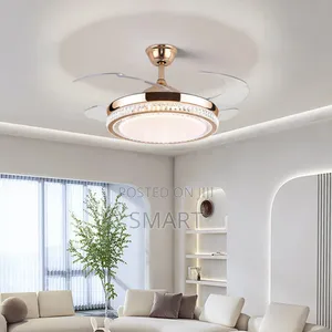 Simple Morden Executive Retractable Led Ceiling Fanlight