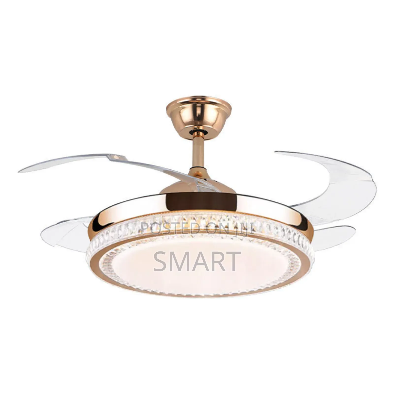 Simple Morden Executive Retractable Led Ceiling Fanlight