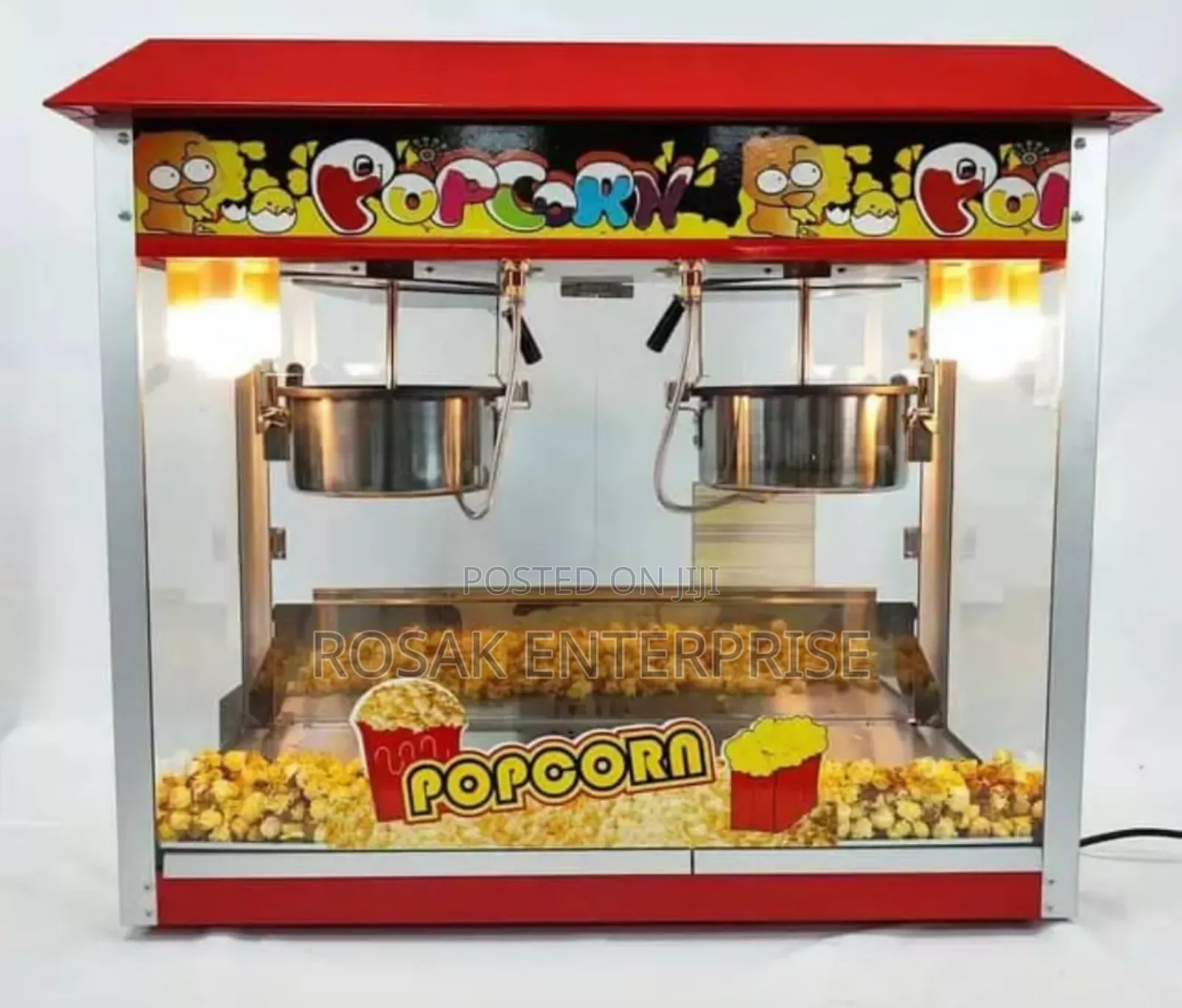 Electric Double Popcorn Machine