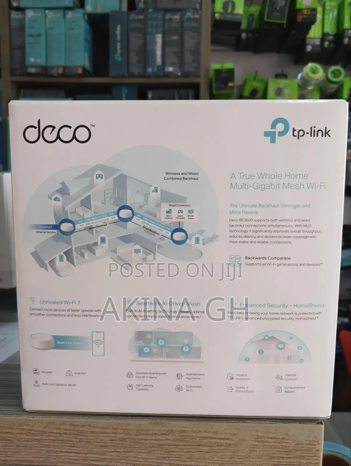 Tp-Link Deco Be22 3 Pack Wi-Fi 7 Be3600 Whole Home Mesh System