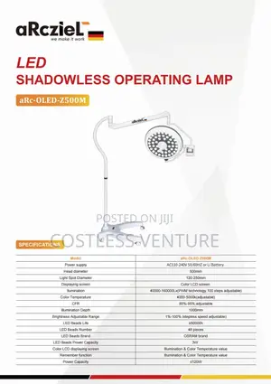 Arcziel Standing Led Operating Lamp (Arc-Oled-Z500m)