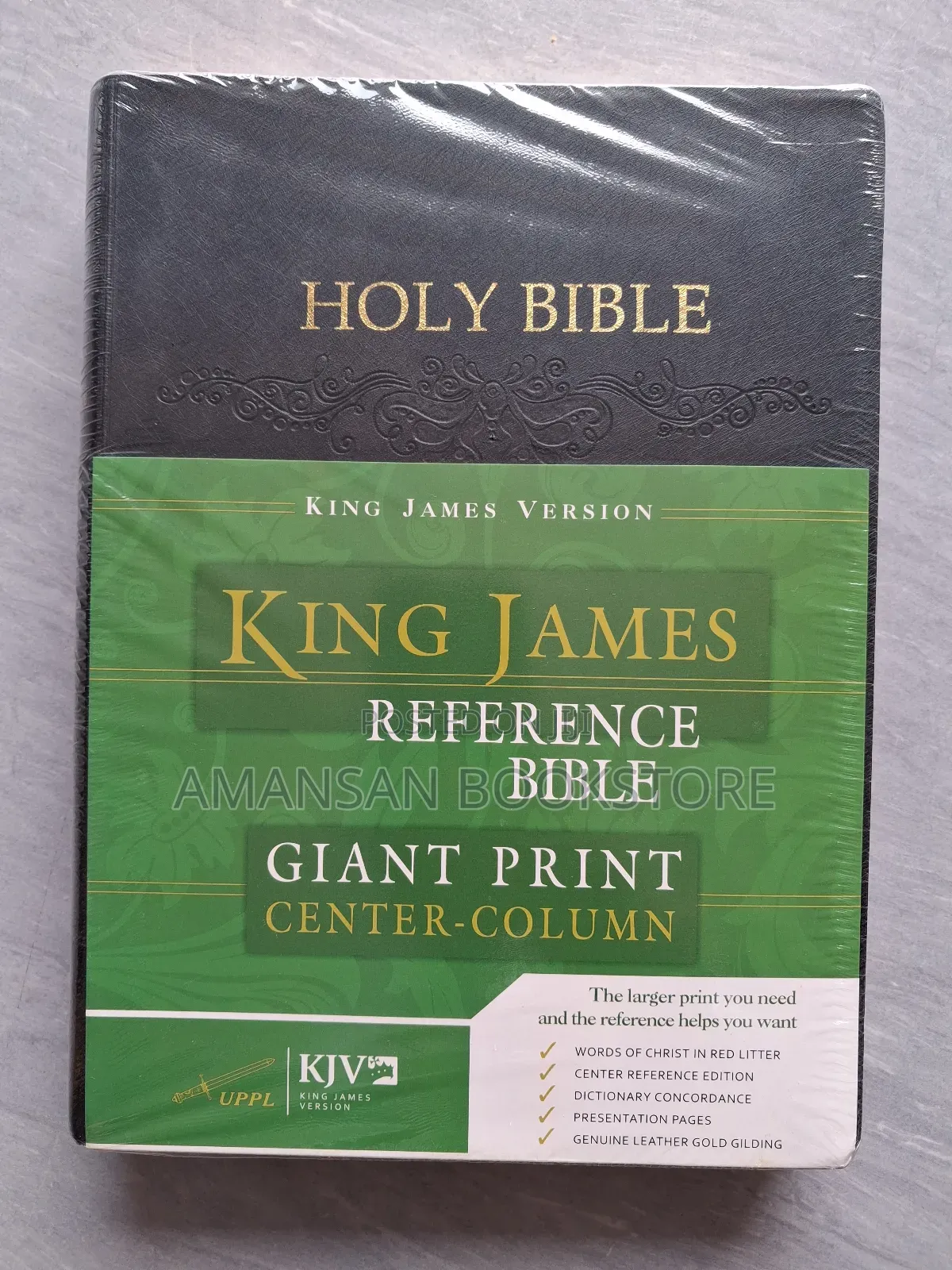 King James Reference Bible: Super Giant Print Center-Column
