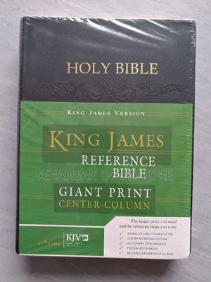 King James Reference Bible: Super Giant Print Center-Column