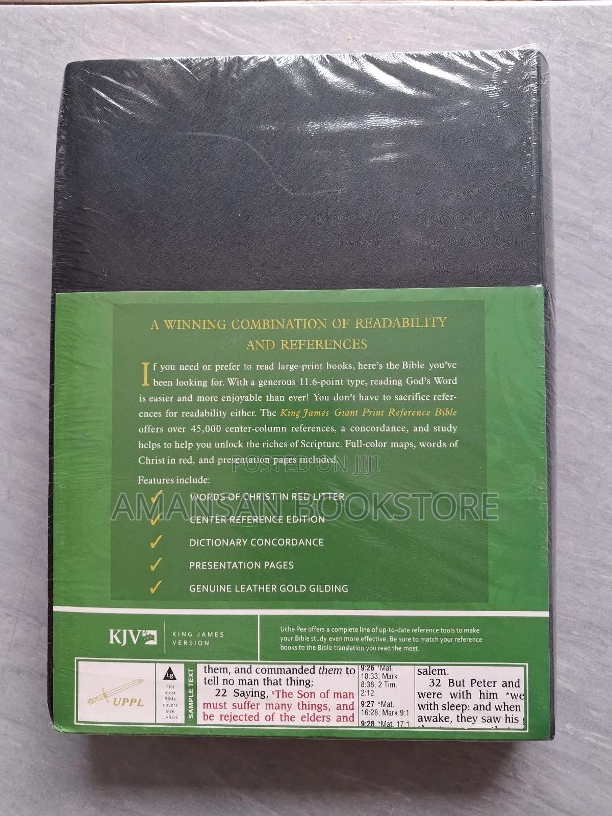 King James Reference Bible: Super Giant Print Center-Column