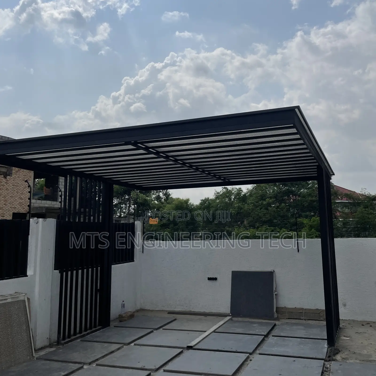 Modern Carport With Polycarbonate Roof – Custom Built