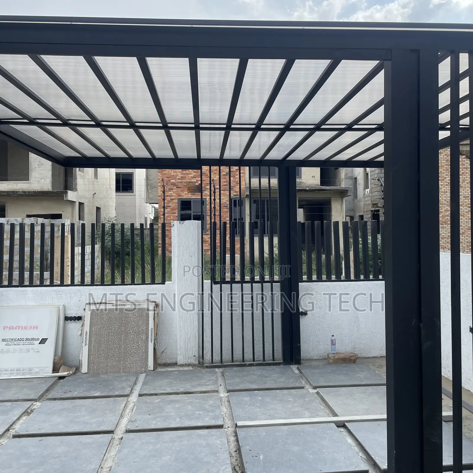 Modern Carport With Polycarbonate Roof – Custom Built