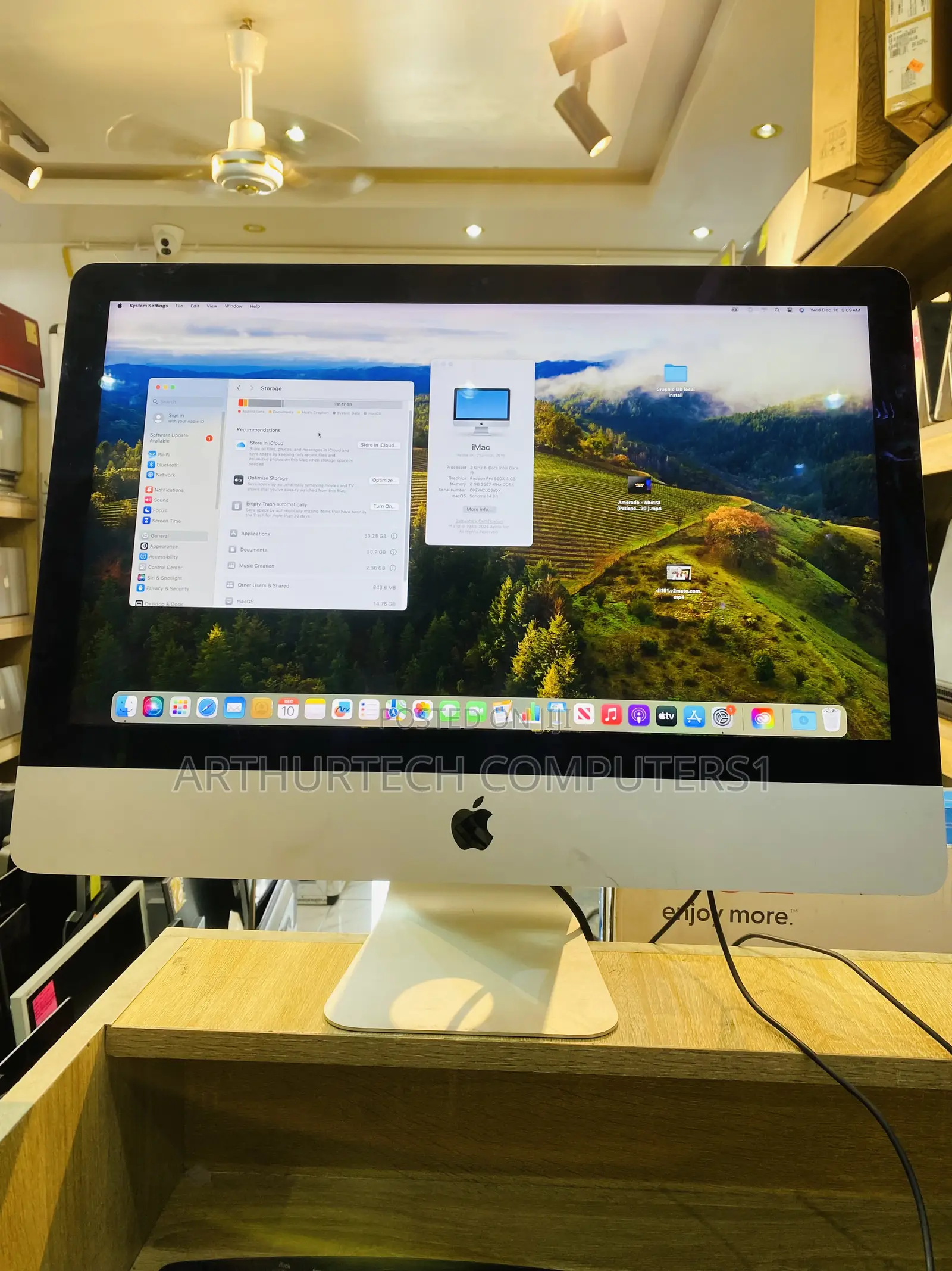Desktop Computer Apple iMac 8GB Intel Core I5 HDD 1T